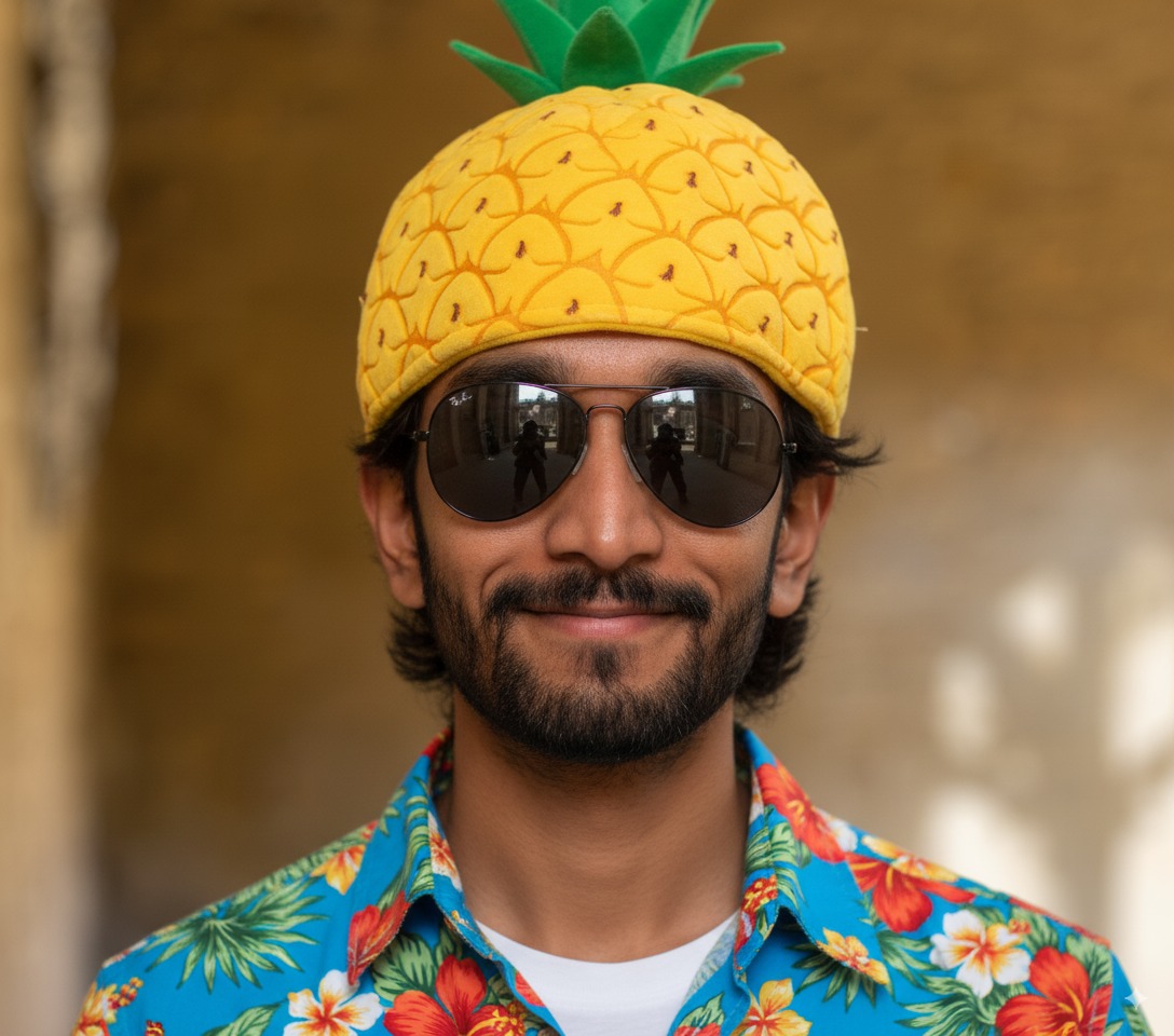 Dulhan Jayalath wearing sunglasses